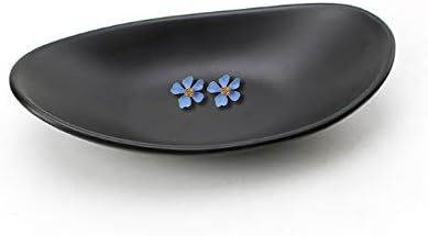 Binoster Black ring jewellery tray organiser tray, dresser decor key flat jewellery bowl decorative oval dish by WELOCMETOBINOSTER
