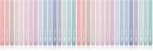 Mr. Pen- Aesthetic Highlighters, 16 pcs, Chisel Tip, Morandi Colors, No Bleed Bible Highlighter Pastel, Assorted Colors, Cute (Pack of 2) by MrPen