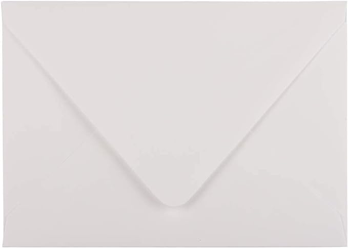 JAM PAPER A7 Invitation Envelopes with Euro Flap - 5 1/4 x 7 1/4 - White - 50/Pack