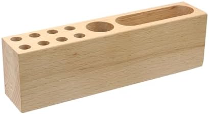 Pen Holder Wooden Pencil Holder Solid Wood Desk Pen Organizer by Nicerity