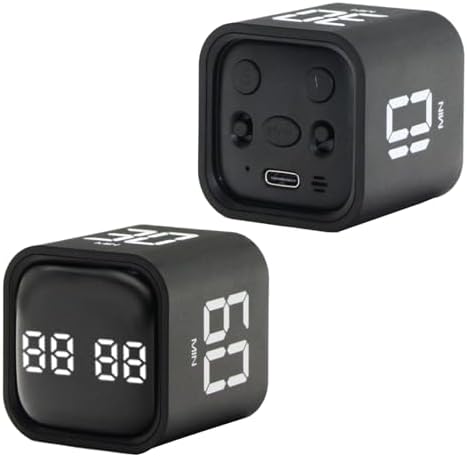 LUCKY TIME Rotating Productivity Timer 5/10/30/60min, Flip Timer, ADHD Tool by LUCKYTIME