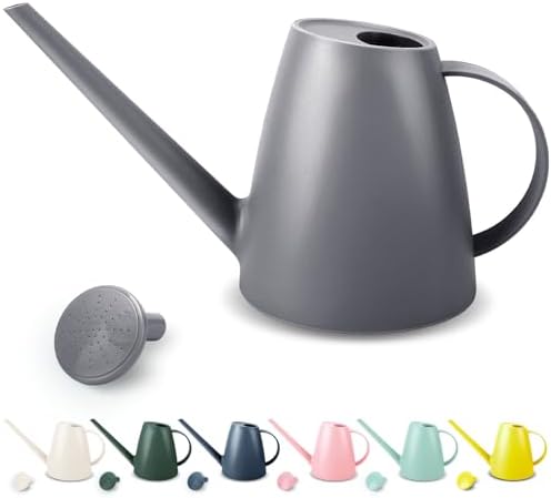 1.8L Watering Can, Small Watering Can for Indoor Plants with Long Spout by QilebiGardeningSeries