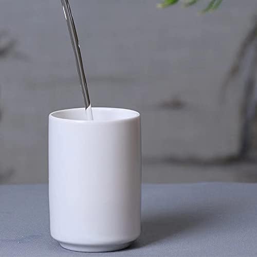 Japanese Style Ceramic Tea Cup, Handleless Ceramic Mug, Matte Glazed Couple Cup, Suitable for Drinking Water, Tea, Coffee (White) - Image 3