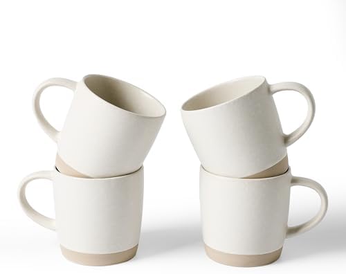 famiware Coffee Mugs Set of 4, Milkyway 13 oz Ceramic Cup Set with Handle by Famiware