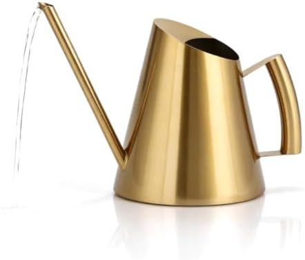 Watering Can for Indoor Plants, 13.5 Oz/400 Ml Indoor Plant Watering Can Stainless Steel Small Water Cans with Long Spout for Plants Succulent Bonsai, 4 X 4.9 Inch by Cyrank