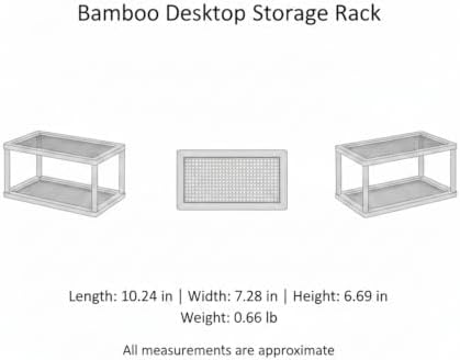 Natural Bamboo Desktop Organizer Rack, Vertical File & Mail Sorter for Office Desk or Kitchen Counter, Sturdy Open Shelf Storage (Brown) - Image 7