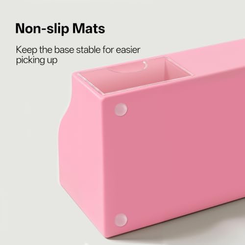 HBlife Acrylic Desk Organizer with Drawer, Pen & Pencil Holder, Multifunctional Desktop Caddy for Office Supply and Organization (Pink, 2 Pack) - Image 3