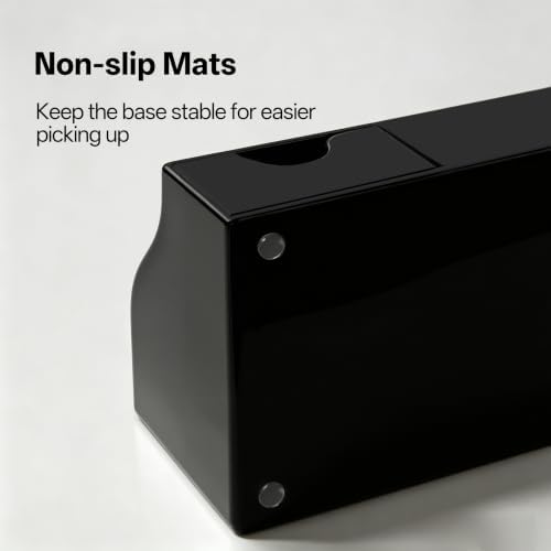HBlife Acrylic Desk Organizer with Drawer, Pen & Pencil Holder, Multifunctional Desktop Caddy for Office Supply and Organization (Black) - Image 4