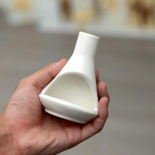 Modern Ceramic Palo Santo Holder & Burner –Mini Chiminea for Cone & Candle - Image 2