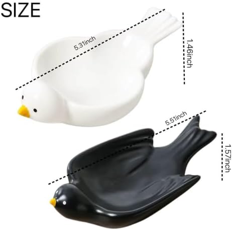Bird Ceramic Trinket Dish Ring Tray for Entryway Vanity Table Decor - Image 6