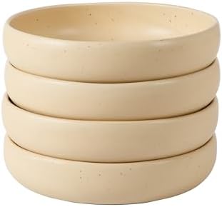 Bloomhouse - Two Time Oprah's Favorite Things Winner - Corsica Clay 4-Piece Meal and Pasta Bowl Set – Cappuccino Cream Stoneware for Dinner, Serving & Everyday Use - Image 3