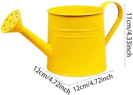 Small Watering Can, 1L Metal Flower Garden Watering Can, Gardening Tool Accessories for Outdoor Indoor Plants Lawn (Pink) - Image 5