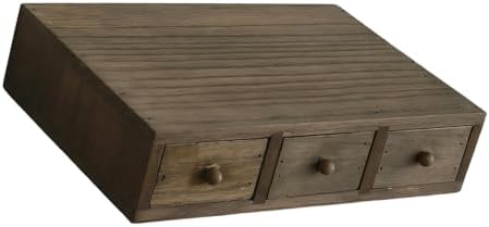 Wooden Desktop Organiser with Multiple Compartments for Offices Home Decoration Storage Box for Stationery Cosmetics Wooden Home Offices Storage by Unknown