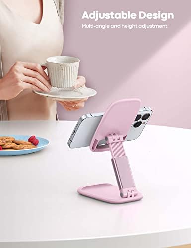 Lamicall Pink Phone Holder, Desk Accessories - Rose Gold Office Holder - Image 2