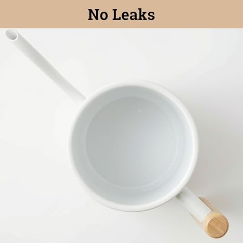 Metal Small Indoor Watering Can with Long Spout & Real Wood Handle, 35oz - Image 5