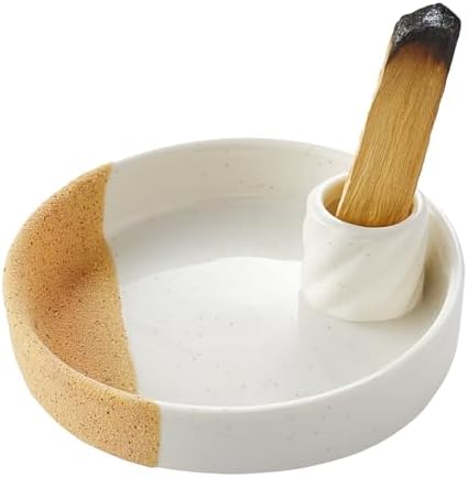Palo Santo Holder, Incense Holder for Palo Santo Sticks, Ceramic Incense Burner, Scent Wood Stand and Ash Catcher, Simple, Sturdy and Well Made by HOCUROAY
