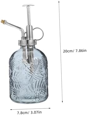 Yardwe 350ML Glass Plant Mister Spray Bottle Vintage Plant Spray Bottle Watering Bottle Small Watering Can (Silver) - Image 2