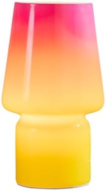 Mushroom Lamp,Mother's Day Gifts,Small Table Lamp,Cute Nightstand Kitchen Mini Lamp,Glass Table Lamp,Suitable for Bedrooms, Kitchens, Living Rooms, Bedside, Girl Gifts（Pink Gradient） - Image 6