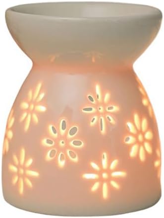 Ceramic Tea Light Candle Holder, Essential Oil Burner Wax Melt Burners Incense Aroma Diffuser Candle Tealight Holder Home Bedroom Decor Housewarming Gift by Unknown