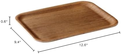 KINTO 45152 Non-Slip Tray, 12.6 x 9.4 inches (320 x 240 mm), Teak - Image 7
