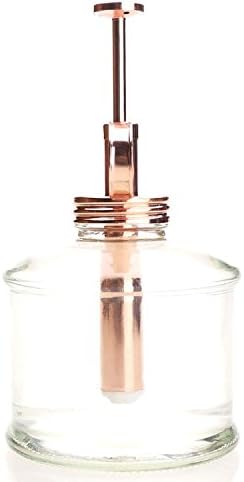 Plant Mister- Clear Color Glass Bottle & Brass Sprayer (Rose Gold) - Image 2