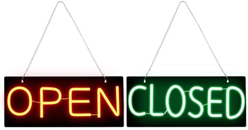 Led Open Signs for Business, Open and Close Double sided Witching by senceng
