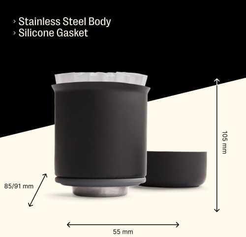 Fellow Stagg Pour-Over Coffee Dripper 20 oz [XF], For Brewing a 20 oz cup of Coffee, Stainless Steel Double Wall Vacuum Insulated, Non-Clogging, Fast Drip, Portable Coffee Maker + 20 Filters - Image 4
