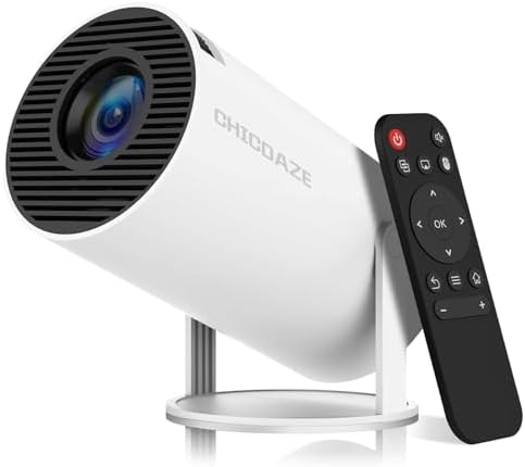 Mini Projector, HY300 PRO Portable Projector, Smart Projector Support 4K 1080P with Dual-Band WIFI6 5G Wireless 5.4 Bluetooth, 160 ANSI Auto Keystone Correction Video Projector by Unknown