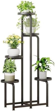 INGIORDAR Plant Stand Indoor Outdoor Corner Tall Plant Shelf 5 Tier Metal by INGIORDAR