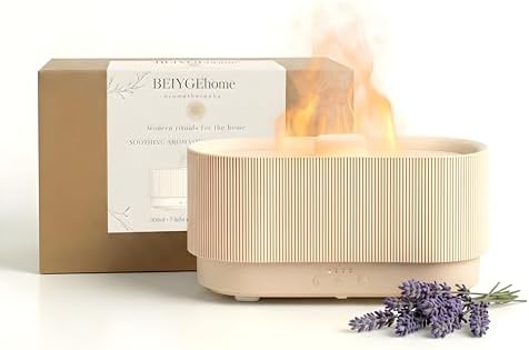 8 Colour Aromatherapy Diffuser, Essential Oil Diffusers for Home, Desk Humidifier, Flame Diffuser, Ultrasonic Diffuser, Aroma Diffuser for Home, Fire Diffuser 300ml by Unknown