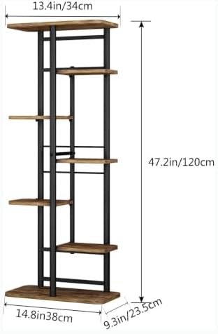 LINZINAR Plant Stand Indoor 7 Tier Metal Corner Tall Flower Shelf - Image 5