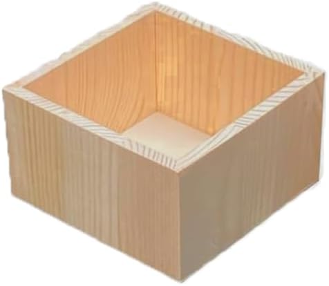Bamboo drawer organizer Kitchen Utensil Organizer Cutlery Box for Dresser Makeup Tool Office Desk Supplies Storage and Accessories 1pcs 4"x 4"x 2" by Unknown