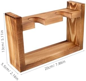 Heart Hydroponic Vase with Wooden Stand for Desktop Home Decor - Image 2