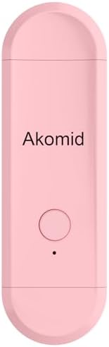Akomid USB Rechargeable Book Light for Reading in Bed, 8 LEDs Bookmark Style Clip on, Eye-Cared Amber Light Mode for Kids, Blue Light Blocking, Stepless Dimming, Pink by Akomid