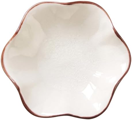Ice Cracking Leaf Jewelry Dish, Decorative Ring Holder Small Trinket Tray Bowl, Gifts for Daughter Mom Friends, Milk White. by JAMEND+CLXP