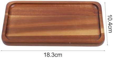 Rectangular Wooden Serving Tray for Tea, Coffee, and Desserts - Natural Wood Finish with Smooth for Home, Kitchen, or Café Decor - Elegant Japanese(TP01（Small）) - Image 5