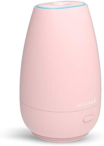 Portable Car Diffuser for Essential Oils, Small USB Aroma Humidifier with Soft Ambient Light, Perfect Personal Scent Diffuser for Vehicle, Home, Gym & Travel – Pink by Inspiration+of+The+Nature