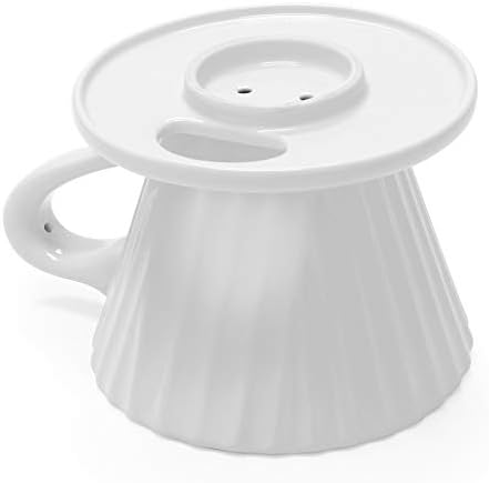 Chantal "Lotus ceramic pour over coffee dripper, 8 ounces (White) - Image 4