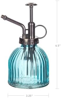 Topadorn Glass Plant Mister, 6 oz Vintage Plant Spray Bottle for Indoor Plants, Hand Pump Water Mister for Houseplants, Succulents & Terrariums - Image 2