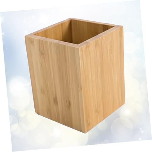 Bamboo Desk Organizer Box for Stationery and Chopsticks Desktop Use - Image 4