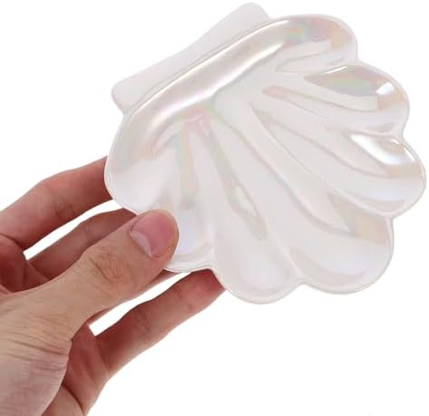 Toyvian Ceramic Shell Jewelry Tray Ring Dish for Home Display Use - Image 4