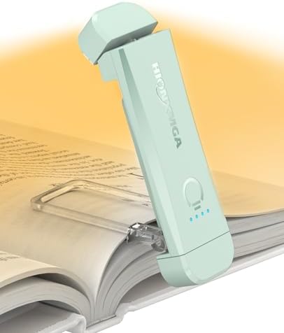 HIONXMGA Book Light,Rechargeable Reading Light for Books in Bed at Night by HIONXMGA