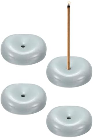 uxcell 4Pcs Ceramic Incense Holder Stick Incense Burner Holder Gray by uxcell