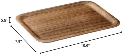 KINTO 45151 Non-Slip Tray, 10.6 x 7.9 inches (270 x 200 mm), Teak Wooden Tray - Image 7