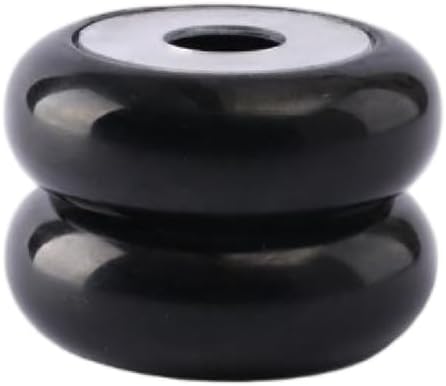 Incense Holder Modern Minimalist Circular Incense Stick Burner for Cones or Sticks for Yoga & Meditation, Enhance Atmosphere,Ceramic Ash Catcher Black by Warmself