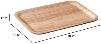KINTO 45136 Non-Slip Tray, 10.6 x 7.9 inches (270 x 200 mm), Willow Wooden Tray - Image 5