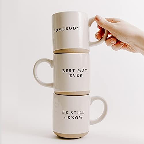 Sweet Water Decor Strong and Courageous Stoneware Coffee Mug | Mom Mug | Novelty Coffee Mugs | Microwave & Dishwasher Safe | 14oz Coffee Cup | Inspirational Gifts - Image 5