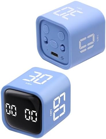 LUCKY TIME Rotating Productivity Timer 5/10/30/60min, Flip Timer, ADHD Tool by LUCKYTIME