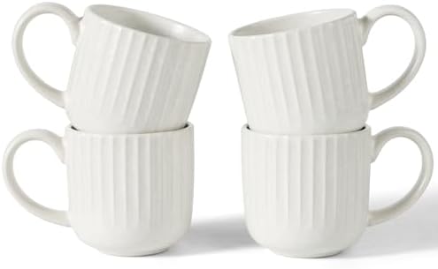famiware Coffee Mugs Set of 4, Starlight 11 oz Mug Cups Set with Handle by Famiware