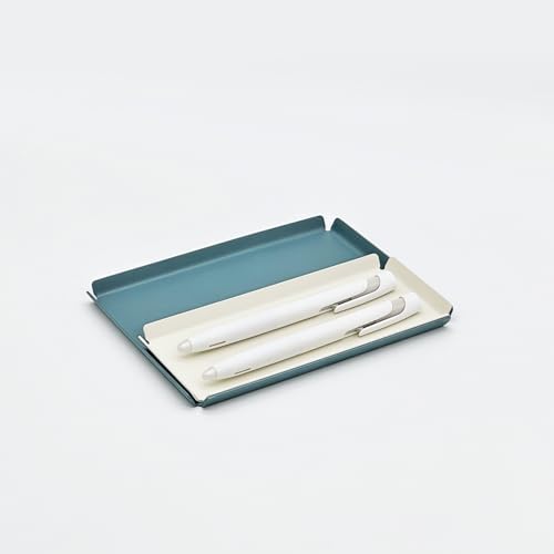 PROGETTO2.70 Aluminum Desk Tray Catchall Organizer, A7 Tall, Azure - Image 6